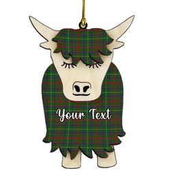 ScotsTee Shop Scottish McIntosh Hunting Couple Tartan Highland Cow Ornament Acrylic