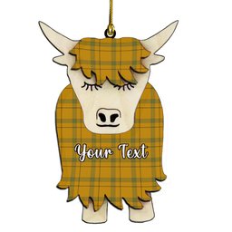 ScotsTee Shop Scottish Houston Ancient Couple Tartan Highland Cow Ornament Acrylic