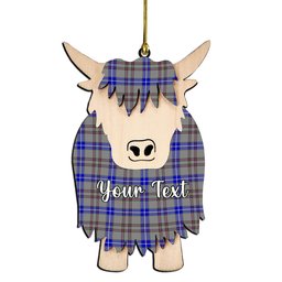 ScotsTee Shop Scottish Yes Scotland Couple Tartan Highland Cow Ornament Acrylic