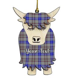 ScotsTee Shop Scottish Yes Scotland Couple Tartan Highland Cow Ornament Acrylic