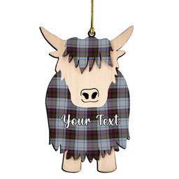 ScotsTee Shop Scottish McDonald Dress Ancient Couple Tartan Highland Cow Ornament Acrylic