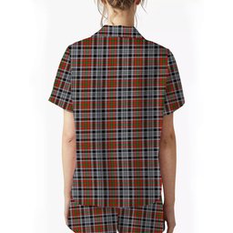 ScotsTee Shop Scottish Borthwick Dress Ancient Crest Women's Short Sleeve Short Set Tartan Pyjama Set
