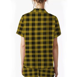 ScotsTee Shop Scottish Barclay Dress Crest Women's Short Sleeve Short Set Tartan Pyjama Set