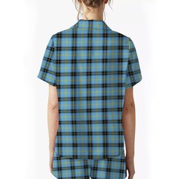 ScotsTee Shop Scottish Bell of the Borders Modern Crest Women's Short Sleeve Short Set Tartan Pyjama Set