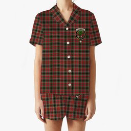 ScotsTee Shop Scottish Anderson of Arbrake SC Crest Women's Short Sleeve Short Set Tartan Pyjama Set