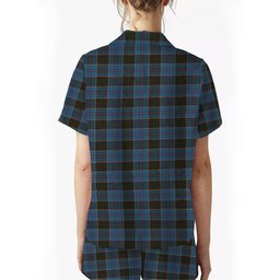 ScotsTee Shop Scottish Anderson MacGregor Hastie 2 Crest Women's Short Sleeve Short Set Tartan Pyjama Set