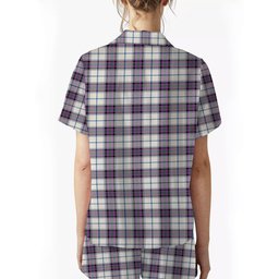 ScotsTee Shop Scottish Alexander of Menstry Dress Ancient Crest Women's Short Sleeve Short Set Tartan Pyjama Set