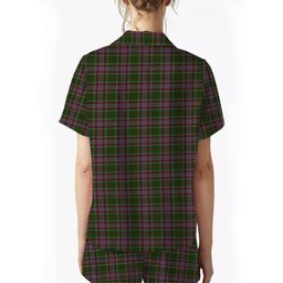 ScotsTee Shop Scottish Anderson of Kinneddar Hunting Crest Women's Short Sleeve Short Set Tartan Pyjama Set