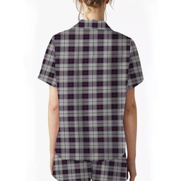 ScotsTee Shop Scottish Alexander of Menstry Dress Crest Women's Short Sleeve Short Set Tartan Pyjama Set