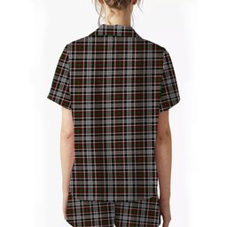 ScotsTee Shop Scottish Borthwick Dress Crest Women's Short Sleeve Short Set Tartan Pyjama Set