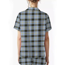 ScotsTee Shop Scottish Baxter of Balgavies Ancient Crest Women's Short Sleeve Short Set Tartan Pyjama Set