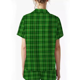 ScotsTee Shop Scottish Boyle SC Crest Women's Short Sleeve Short Set Tartan Pyjama Set