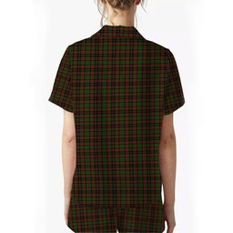 ScotsTee Shop Scottish Cumming Hunting Crest Women's Short Sleeve Short Set Tartan Pyjama Set