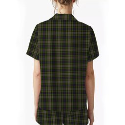 ScotsTee Shop Scottish Davidson Tulloch Dress Crest Women's Short Sleeve Short Set Tartan Pyjama Set