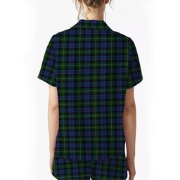 ScotsTee Shop Scottish Campbell of Loudoun Crest Women's Short Sleeve Short Set Tartan Pyjama Set