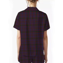ScotsTee Shop Scottish Cumming Crest Women's Short Sleeve Short Set Tartan Pyjama Set