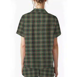 ScotsTee Shop Scottish Craig Ancient Crest Women's Short Sleeve Short Set Tartan Pyjama Set