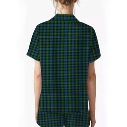 ScotsTee Shop Scottish Campbell of Argyll Ancient Crest Women's Short Sleeve Short Set Tartan Pyjama Set