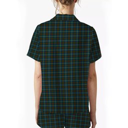 ScotsTee Shop Scottish Cathcart Crest Women's Short Sleeve Short Set Tartan Pyjama Set