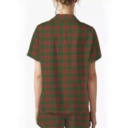 ScotsTee Shop Scottish Donald of Glencoe Ancient Crest Women's Short Sleeve Short Set Tartan Pyjama Set