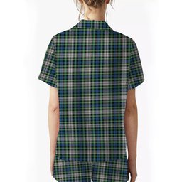 ScotsTee Shop Scottish Davidson of Tulloch Dress Ancient Crest Women's Short Sleeve Short Set Tartan Pyjama Set