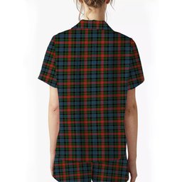 ScotsTee Shop Scottish Cumming 1831 Crest Women's Short Sleeve Short Set Tartan Pyjama Set