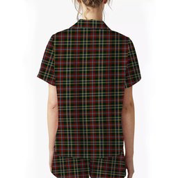 ScotsTee Shop Scottish Currie of Arran Crest Women's Short Sleeve Short Set Tartan Pyjama Set
