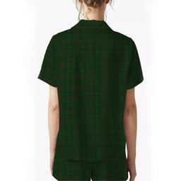 ScotsTee Shop Scottish Gayre Bodyguard Crest Women's Short Sleeve Short Set Tartan Pyjama Set