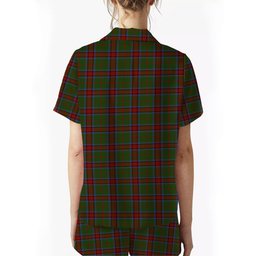 ScotsTee Shop Scottish Grant of Monymusk Crest Women's Short Sleeve Short Set Tartan Pyjama Set