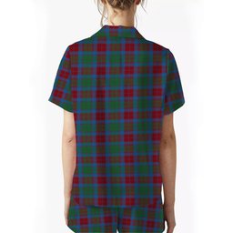 ScotsTee Shop Scottish Fraser of Altyre Ancient Crest Women's Short Sleeve Short Set Tartan Pyjama Set