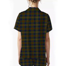 ScotsTee Shop Scottish Fraser Hunting 1 Crest Women's Short Sleeve Short Set Tartan Pyjama Set
