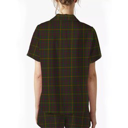 ScotsTee Shop Scottish Hall 1994 Crest Women's Short Sleeve Short Set Tartan Pyjama Set