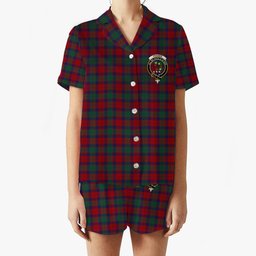 ScotsTee Shop Scottish Fraser of Struy Crest Women's Short Sleeve Short Set Tartan Pyjama Set