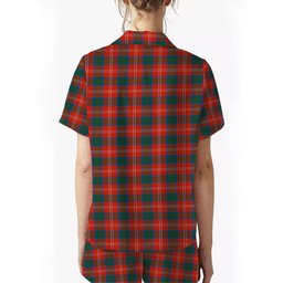 ScotsTee Shop Scottish Fenton Crest Women's Short Sleeve Short Set Tartan Pyjama Set