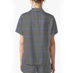 ScotsTee Shop Scottish Haig Modern Crest Women's Short Sleeve Short Set Tartan Pyjama Set