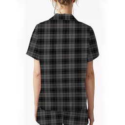 ScotsTee Shop Scottish Douglas Grey Vestiarium Scoticum Crest Women's Short Sleeve Short Set Tartan Pyjama Set