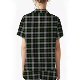 ScotsTee Shop Scottish Gordon Dress MacGregor-Hastie Crest Women's Short Sleeve Short Set Tartan Pyjama Set