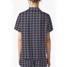 ScotsTee Shop Scottish Gayre Hunting Modern Crest Women's Short Sleeve Short Set Tartan Pyjama Set