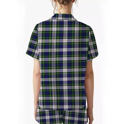 ScotsTee Shop Scottish Gordon Dress Modern Crest Women's Short Sleeve Short Set Tartan Pyjama Set