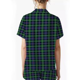 ScotsTee Shop Scottish Farquharson Ancient Crest Women's Short Sleeve Short Set Tartan Pyjama Set