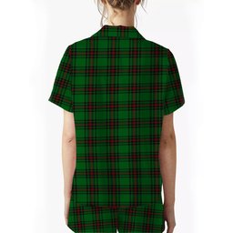 ScotsTee Shop Scottish Ged Crest Women's Short Sleeve Short Set Tartan Pyjama Set