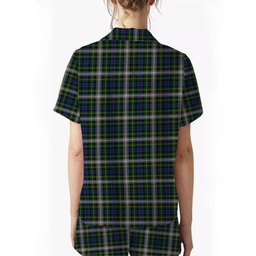 ScotsTee Shop Scottish Gordon Dress 2 Crest Women's Short Sleeve Short Set Tartan Pyjama Set