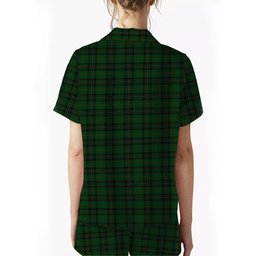 ScotsTee Shop Scottish Forbes 1842 Crest Women's Short Sleeve Short Set Tartan Pyjama Set