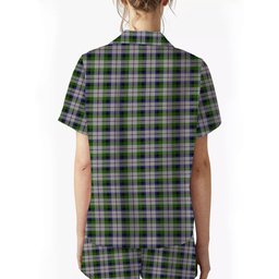 ScotsTee Shop Scottish MacCracken Dress Crest Women's Short Sleeve Short Set Tartan Pyjama Set