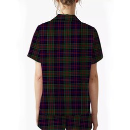 ScotsTee Shop Scottish MacDonald of Clan Ranald Crest Women's Short Sleeve Short Set Tartan Pyjama Set