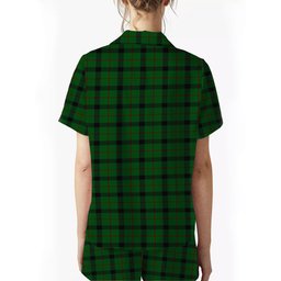 ScotsTee Shop Scottish Kincaid Crest Women's Short Sleeve Short Set Tartan Pyjama Set