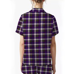 ScotsTee Shop Scottish MacDonald Dress Modern SC Crest Women's Short Sleeve Short Set Tartan Pyjama Set