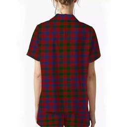 ScotsTee Shop Scottish MacColl Ancient Crest Women's Short Sleeve Short Set Tartan Pyjama Set