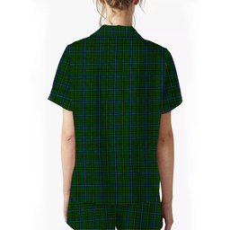 ScotsTee Shop Scottish MacKendrick Modern Crest Women's Short Sleeve Short Set Tartan Pyjama Set