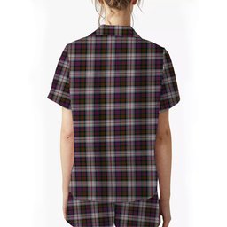 ScotsTee Shop Scottish MacDonald Dress Modern Crest Women's Short Sleeve Short Set Tartan Pyjama Set